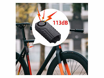 VisorTech Ultrakompakter Anti-Diebstahl-Alarm für Auto und Fahrrad mit 113 dB