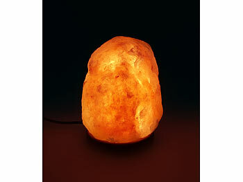 Lunartec Kleine LED-Salzkristall-Lampe mit USB-Betrieb, 700 - 900 g