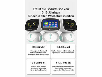 Playtastic KI-Roboter für Kinder mit ChatGPT, 7"-Touchdisplay, Versandrückläufer