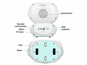 Playtastic KI-Roboter für Kinder mit ChatGPT, 7"-Touchdisplay, Versandrückläufer
