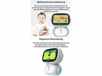 Playtastic KI-Roboter für Kinder mit ChatGPT, 7"-Touchdisplay, Versandrückläufer