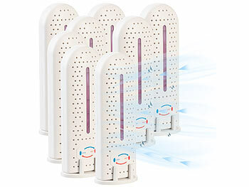 Mobile Entfeuchter: Sichler 8er-Set Aktiver Mini-Elektro-Luftentfeuchter mit USB, Statusanzeige
