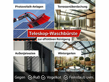 Teleskop-Waschbürste Solar