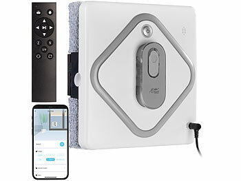 Fensterputzer: Sichler Profi WLAN Fensterputzroboter, Motorrollen, 3 Sprühköpfe, Remote, App