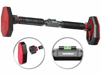 PEARL sports Klimmzugstange inkl. 2 Griffenfür Türrahmen, Lock-Funktion, bis 300 kg