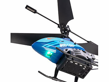 Simulus 2er-Set Ferngesteuerter Hubschrauber mit LED-Licht, 22 Min. Flugzeit