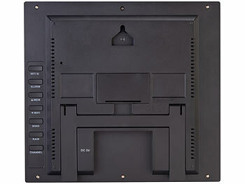 infactory WLAN-Funk-Wetterstation mit XL-Farbdisplay, App, Weather Underground