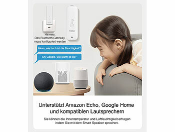 Wetterfestes Thermo-Hygrometer, Bluetooth