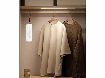 Luminea Home Control 2er-Set Thermometer & Hygrometer mit Bluetooth & App, wetterfest, IP65