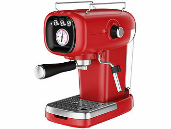 Espressomaschine: Cucina di Modena Espresso-Siebträgermaschine mit Temperaturanzeige und Kapsel-Adapter