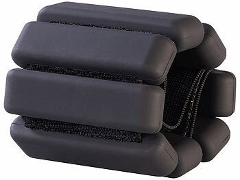 PEARL sports 2er-Set Hand- und Fußgewichte, je 0,9 kg, schwarz