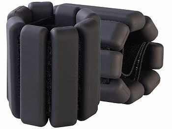 Fitnessgewicht: PEARL sports 2er-Set Hand- und Fußgewichte, je 0,9 kg, schwarz