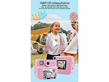 Sofortbildkamera für Kinder mit Stickern und Effekten