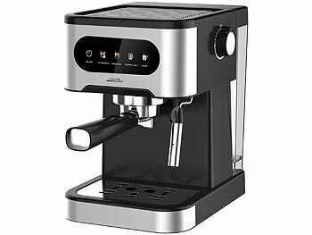 Cucina di Modena Espresso-Siebträgermaschine mit Milchaufschäumer und Milchtank