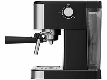 Cucina di Modena Espresso-Siebträgermaschine mit Milchaufschäumer und Milchtank
