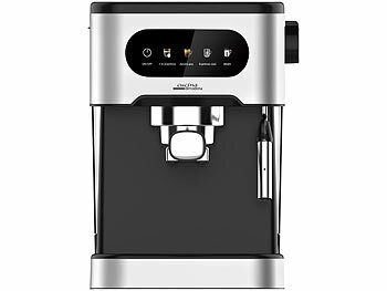Cucina di Modena Espresso-Siebträgermaschine mit Milchaufschäumer und Milchtank