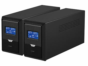 Notstromversorgung USV: revolt 2er-Set Unterbrechungsfreie Stromversorgungen 800 VA, 480 W, 2x 230 V