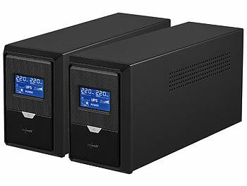 Notstromversorgungen USV: revolt 2er-Set Unterbrechungsfreie Stromversorgungen 1.500VA, 900W, 2x 230V