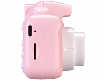 Playtastic 2er-Set Selfie-Kinderkameras, 2''-IPS-Display, 1080p, rosa/blaue Hülle