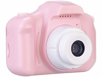 Playtastic 2er-Set Selfie-Kinderkameras, 2''-IPS-Display, 1080p, rosa/blaue Hülle