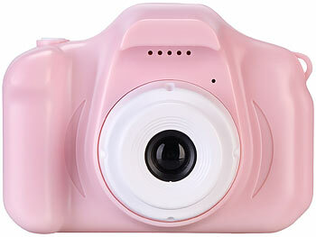 Playtastic 2er-Set Selfie-Kinderkameras, 2''-IPS-Display, 1080p, rosa/blaue Hülle