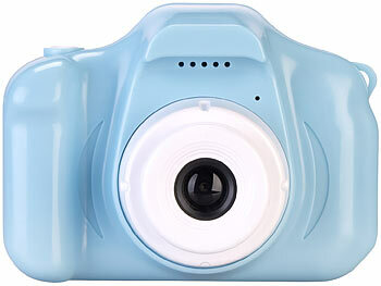 Playtastic 2er-Set Selfie-Kinderkameras, 2''-IPS-Display, 1080p, rosa/blaue Hülle