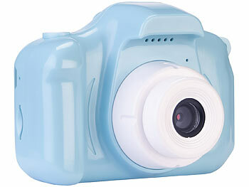 Playtastic 2er-Set Selfie-Kinderkameras, 2''-IPS-Display, 1080p, rosa/blaue Hülle