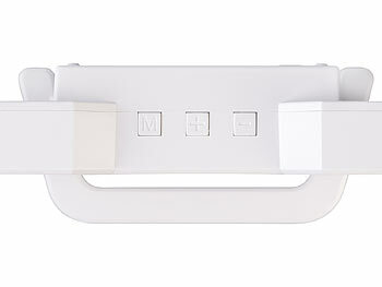 Lunartec Digitale USB-LED-Tisch- & Wanduhr, große 7-Segment-Ziffern, Wecker,RGB