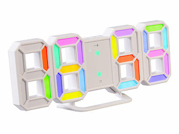 RGB-LED-Wanduhr mit Wecker für moderne Raumgestaltung