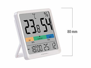 Thermo-Hygrometer mit Uhr