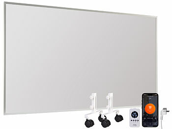 Mobile Infrarot-Heizung: Sichler Smarte Infrarot-Heizung mit Standfuß-Set, 1000 W, bis 33 m², App