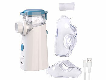 Dampfinhalator: newgen medicals Leises Akku-Inhalationsgerät für Erwachsene & Kinder, 10 ml, USB-C