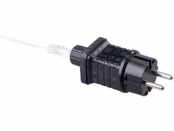 Lunartec 3D-LED-Lichterkranz, Firework-Effekt, 960 LEDs, warmweiß, IP44, 38 cm