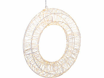 LED-Kranz für stimmungsvolle Wandgestaltung