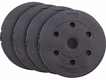 PEARL sports 2in1-Kurz- und Langhantel-Set, 29 kg, verstellbar, Sternverschlüsse 