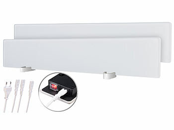 Anti-Schimmelheizungen: Sichler 2er-Set Infrarot-Schimmelentferner aus Glas für Wand & Bad, chemiefrei