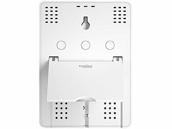 Luminea Home Control WLAN-Temperatur- & Luftfeuchtigkeits-Set mit Display, 3 Sensoren