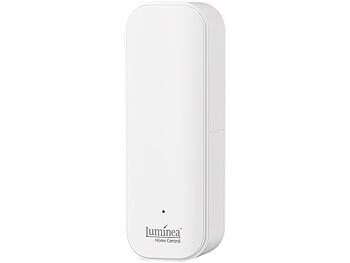 Luminea Home Control WLAN-Temperatur- & Luftfeuchtigkeits-Set mit Display, 5 Sensoren 
