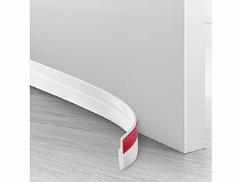 Türdichtung: AGT Silikon-Zugluftstopper für Türen, selbstklebend, 1 m, 5 cm breit 
