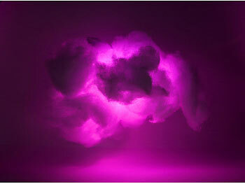 Luminea 2er-Set farbwechselnde DIY-Wolken-Leuchten, 2eRGB-LEDs & Fernbedienung 