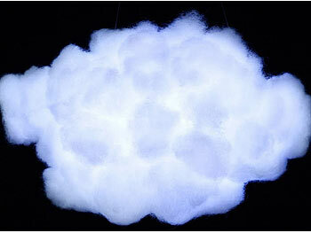 Luminea 2er-Set farbwechselnde DIY-Wolken-Leuchten, 2eRGB-LEDs & Fernbedienung 