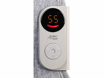 Sichler Rundes Fern-Infrarot-Heizpanel, 5-stufig bis 55 °C, Timer, 230 Watt 