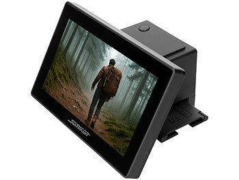Somikon Stand-Alone-Dia- & Negativscanner, 7"-Touchdisplay, native 48 MP, HDMI 