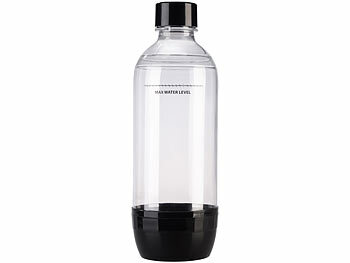 Rosenstein & Söhne Soda-Wassersprudler mit 5 1-Liter-Flaschen, Soda-Stream-kompatibel 