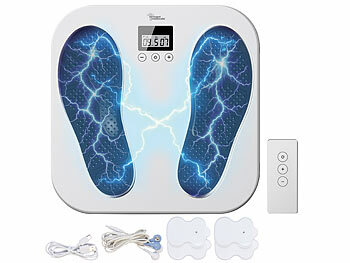 Fußmassagegerät: newgen medicals Medizinischer EMS- und TENS-Durchblutungsstimulator, Akku, 9 Modi 