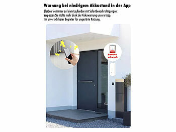 Luminea Home Control 5er-Set Temperatur- & Feuchtigkeitssensoren, WLAN-Gateway, App, IP65 