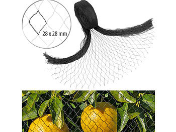 Royal Gardineer 4er-Set Vogelschutznetze für Obstbäume, 10 x 2 Meter, 28x28 mm Maschen