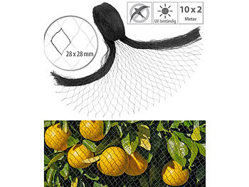Teichnetz: Royal Gardineer Vogelschutznetz für Obstbäume, 10 x 2 Meter, 28 x 28 mm Maschenweite
