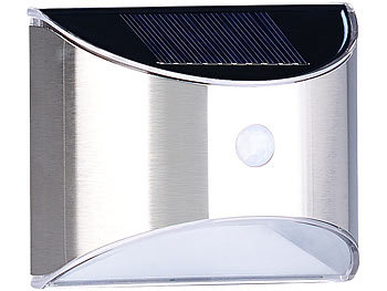 2er 262 LED Solarleuchte Solarlampe Wandleuchte PIR Sensor Wandlampe Außenlampe 