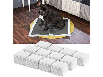 Einmalunterlage Hund: Sweetypet 180er-Set Welpen-Trainingsunterlagen mit Kohlenstoffschicht, 60x60 cm